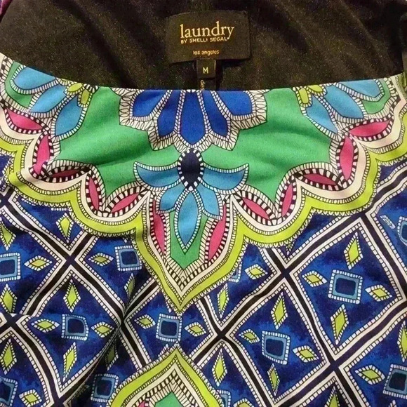 Laundry By Shelli Segal Womens Shift Dress Size Medium Aqua Mod Multicolor - Picture 5 of 13